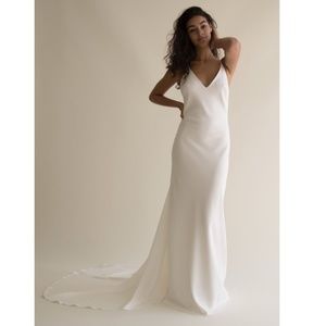 Anais Anette Slip wedding Gown ivory off white